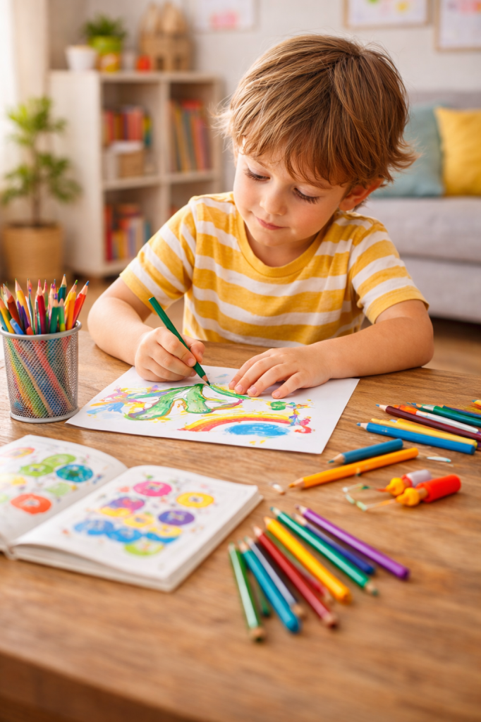 Pourquoi colorier aide un enfant à se concentrer plus longtemps