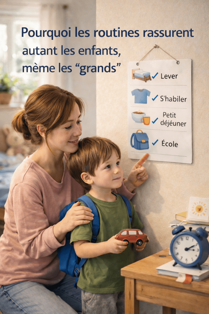 Pourquoi les routines rassurent autant les enfants, même les “grands”