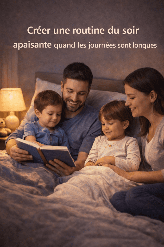 Créer une routine du soir apaisante quand les journées sont longues