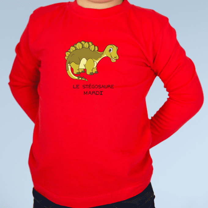 Semaine des dinosaures - lot de 7 t-shirts