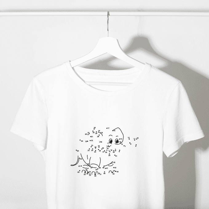 T-shirt - Éléphant- Relis les points  
