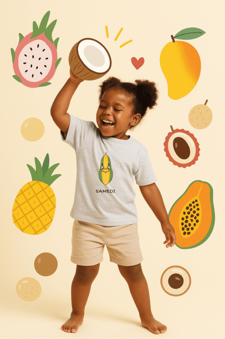 La semaine des fruits - Lot de 7 t-shirts