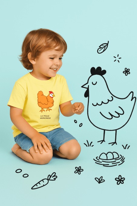 La semaine des animaux - lot de 7 t-shirts