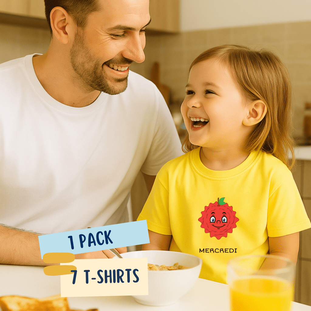 La semaine des fruits - Lot de 7 t-shirts