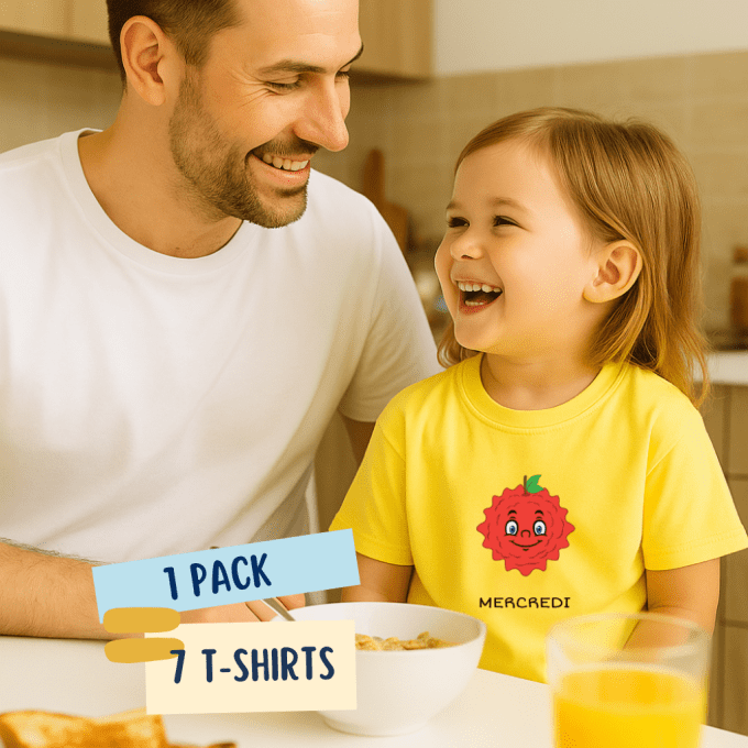 La semaine des fruits - Lot de 7 t-shirts