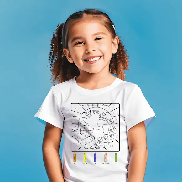T-SHIRT TERRE | APPRENDRE À COMPTER (4-8 ans) 