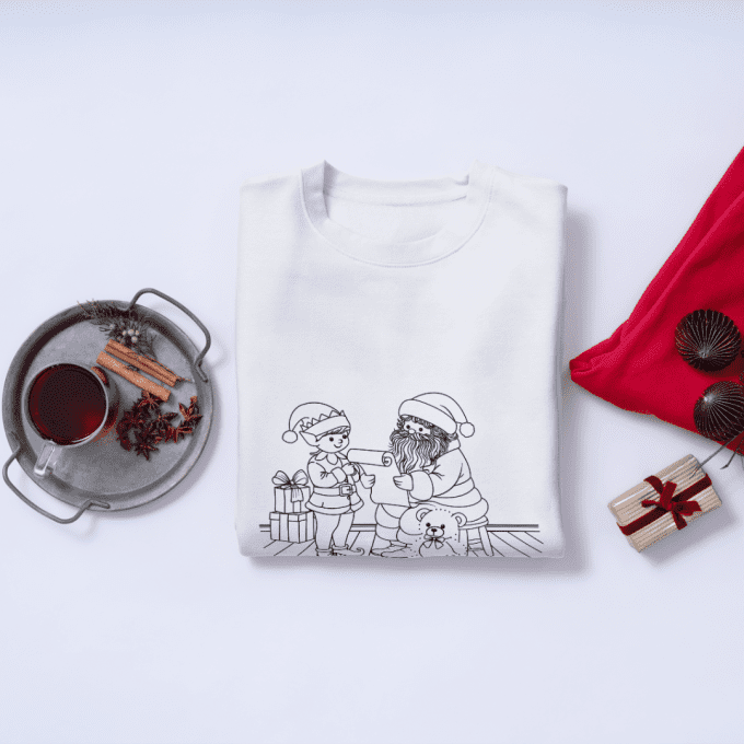 T-shirt à colorier EDITION NOËL 