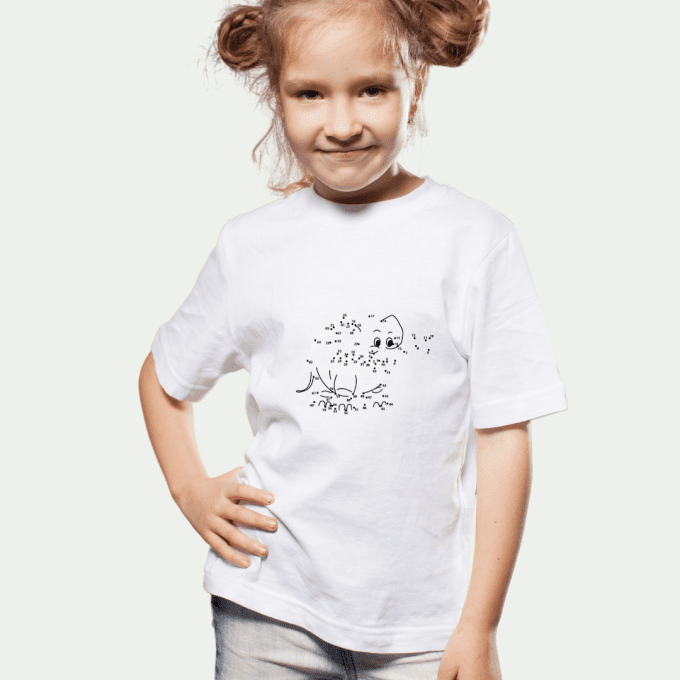 T-shirt - Éléphant- Relis les points  