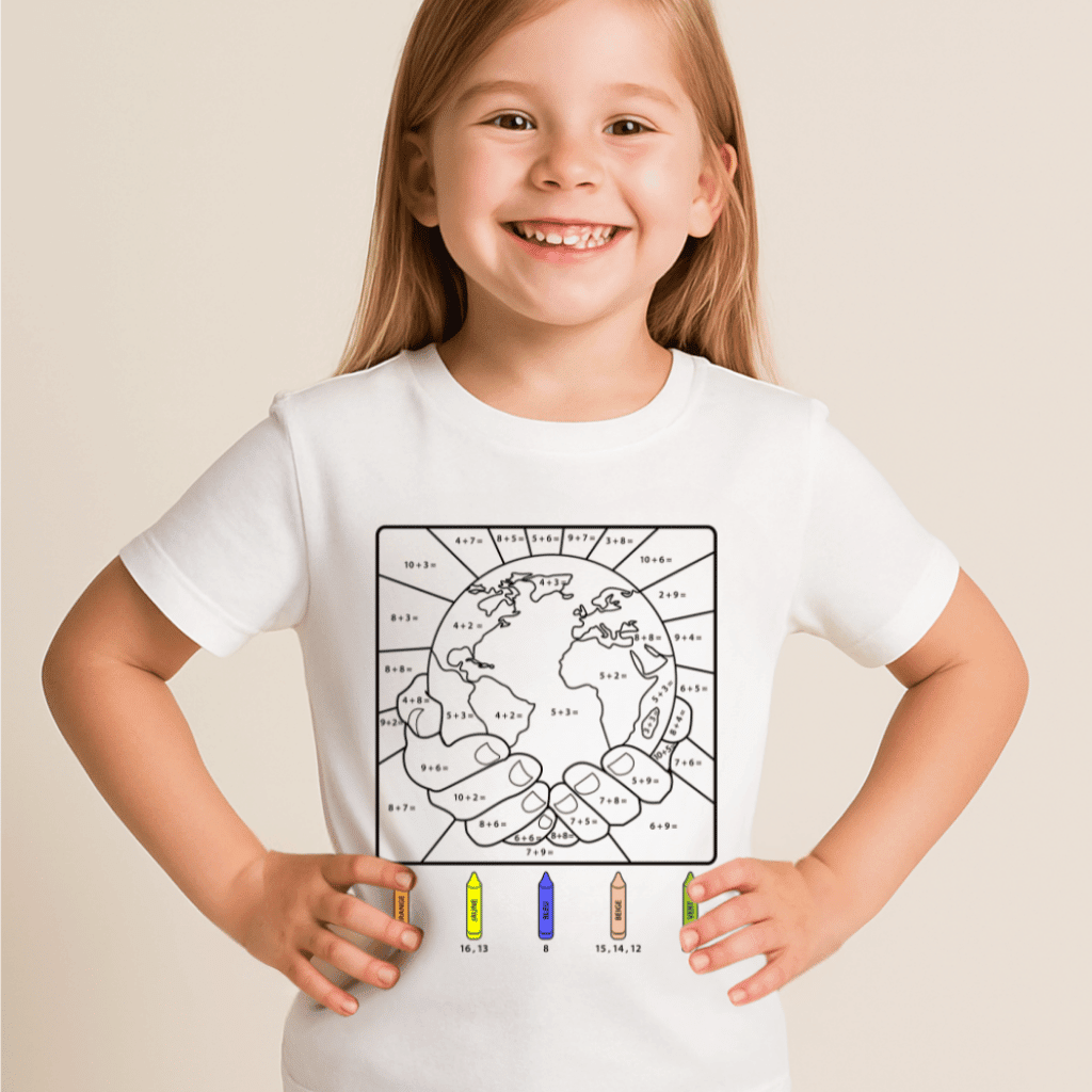 T-shirt à colorier TERRE