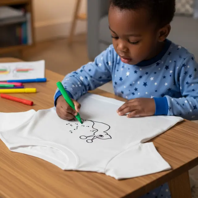 T-shirt à colorier ESCARGOT