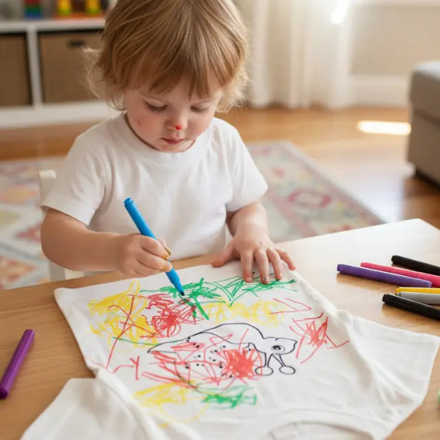 T-shirt à colorier ESCARGOT